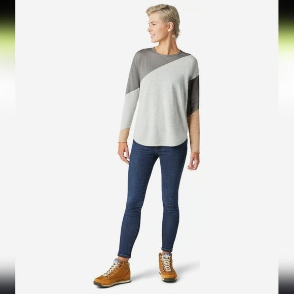 SMARTWOOL  | Women's Shadow Pine Colorblock Sweater sz M - Picture 3 of 8